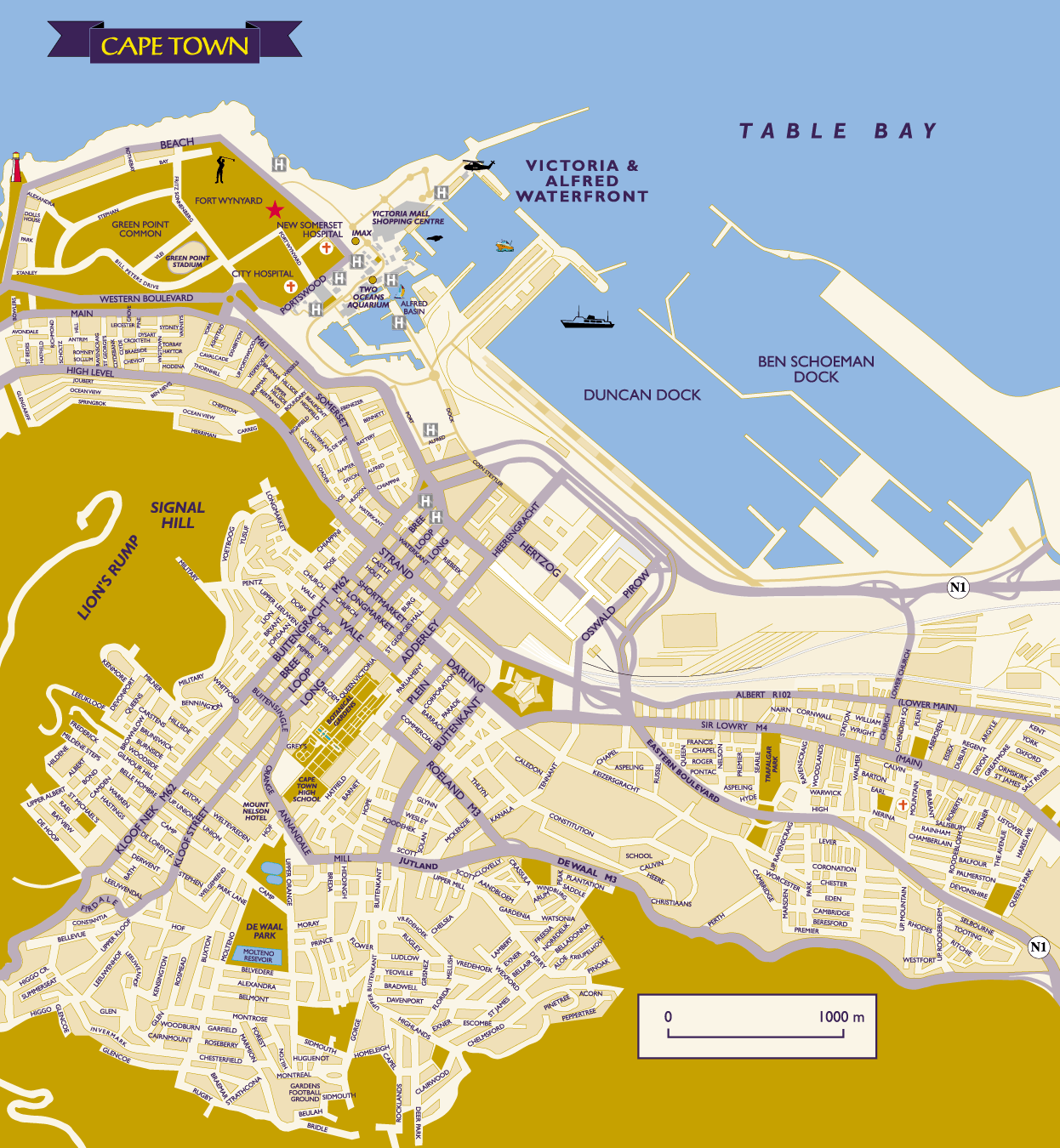 cape town port map